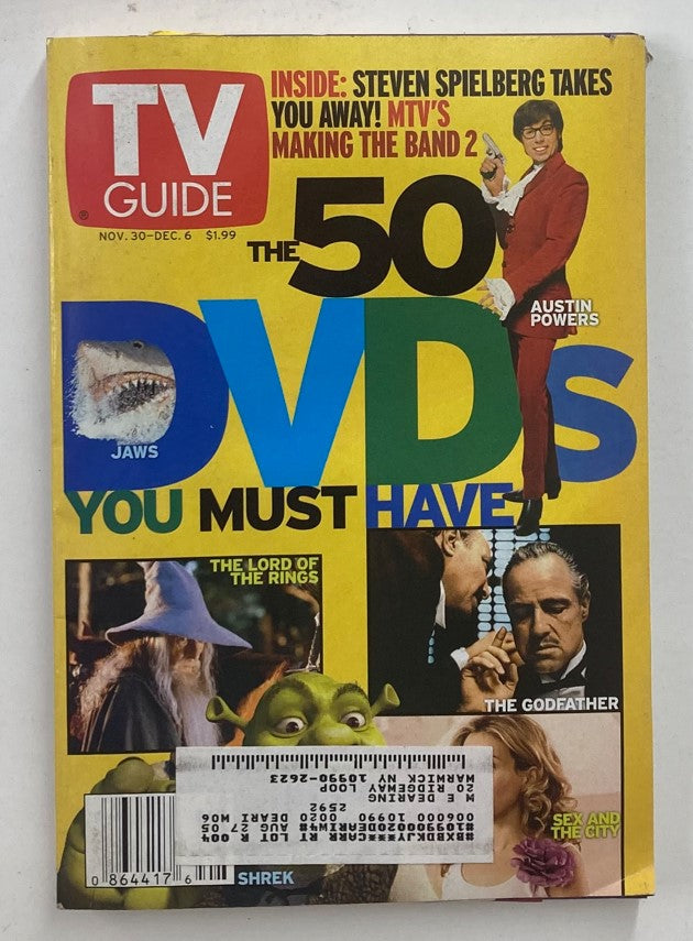 TV Guide Magazine November 30 2002 Marlon Brando, Ian McKellan N.Y. Metro Ed.