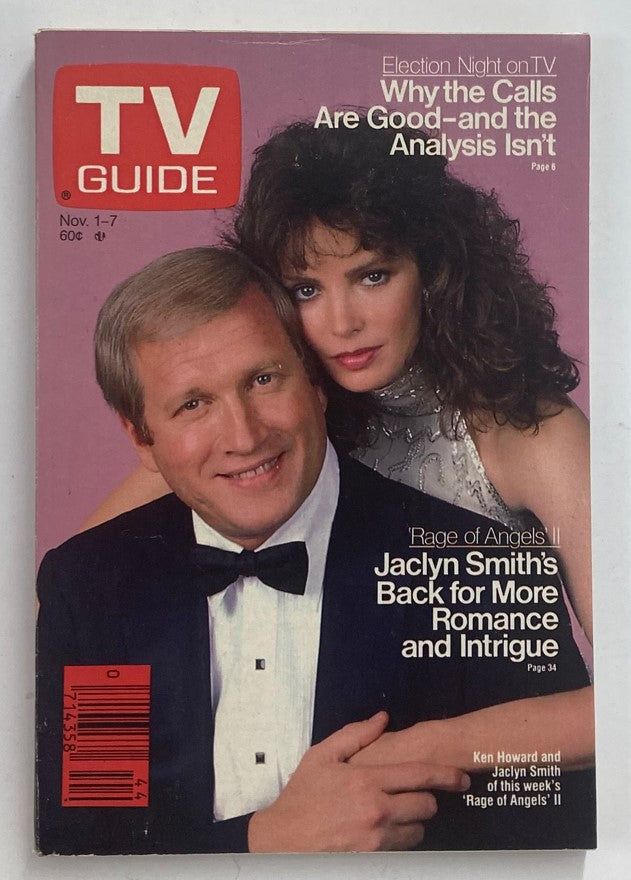 TV Guide Magazine November 1 1986 Jaclyn Smith Philadelphia Ed. No Label