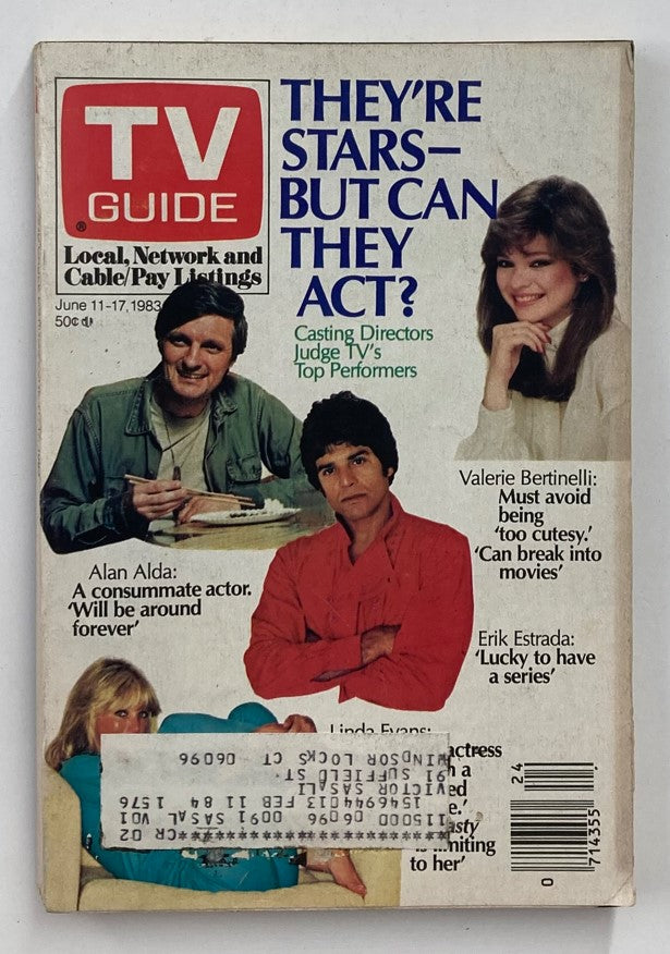 TV Guide Magazine June 11 1983 Valerie Bertinelli Hartford-New Haven Ed.