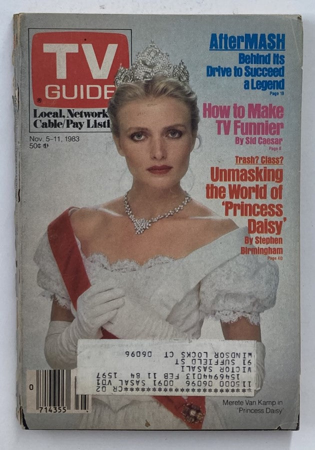 TV Guide Magazine November 5 1983 Merete Van Kamp Hartford-New Haven Ed.