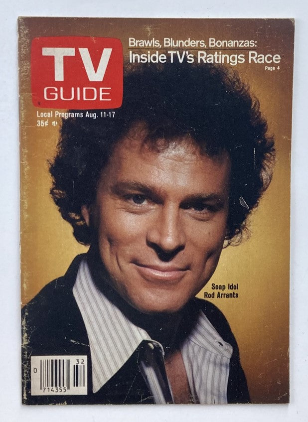 TV Guide Magazine August 11 1979 Issue #1376 Rod Arrants No Edition No Label