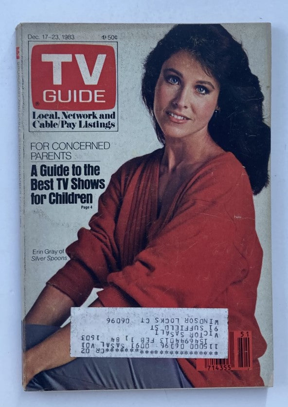 TV Guide Magazine December 17 1983 Erin Gray Hartford-New Haven Ed.