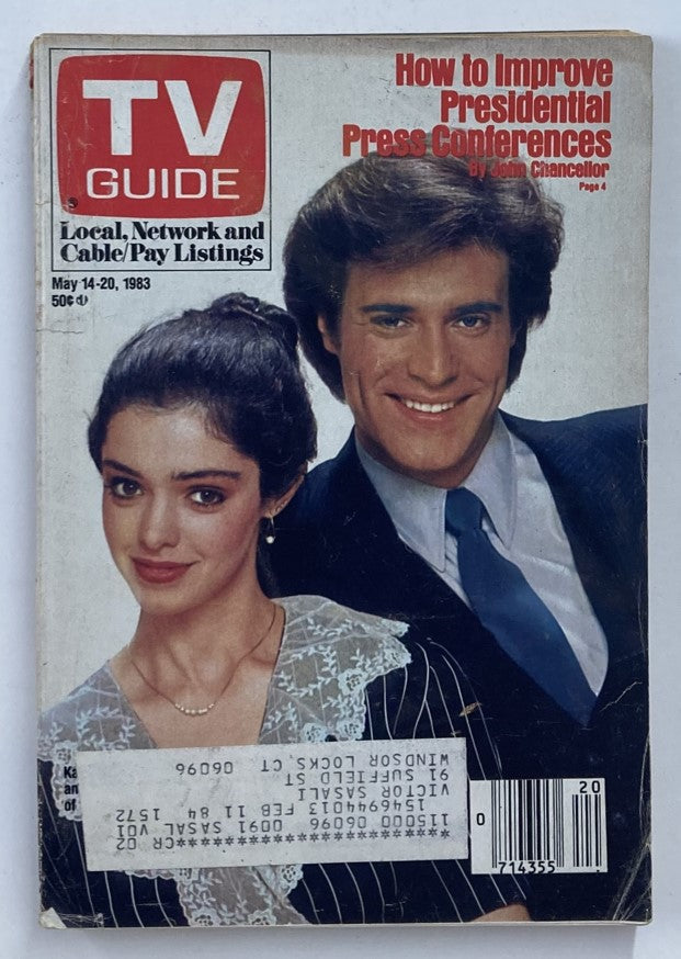 TV Guide Magazine May 14 1983 Kathleen Beller, John James Hartford-New Haven Ed.