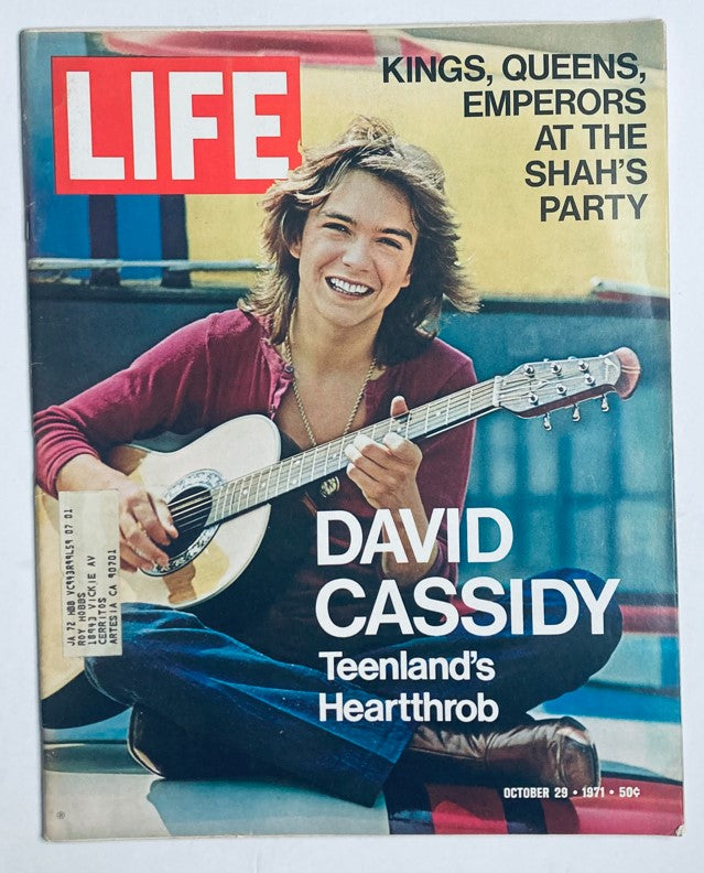 RES* VTG Life Magazine October 29 1971 The Heartthrob David Cassidy