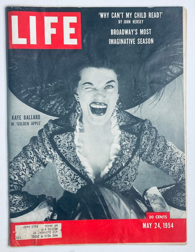 RES* VTG Life Magazine May 24 1954 Kaye Ballard in 'Golden Apple'