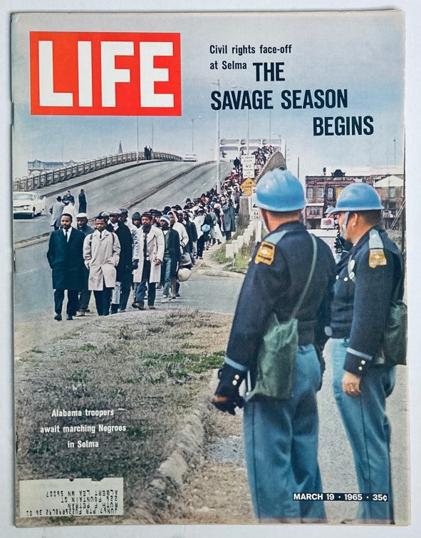 RES* VTG Life Magazine March 19 1965 Marching Negroes in Selma