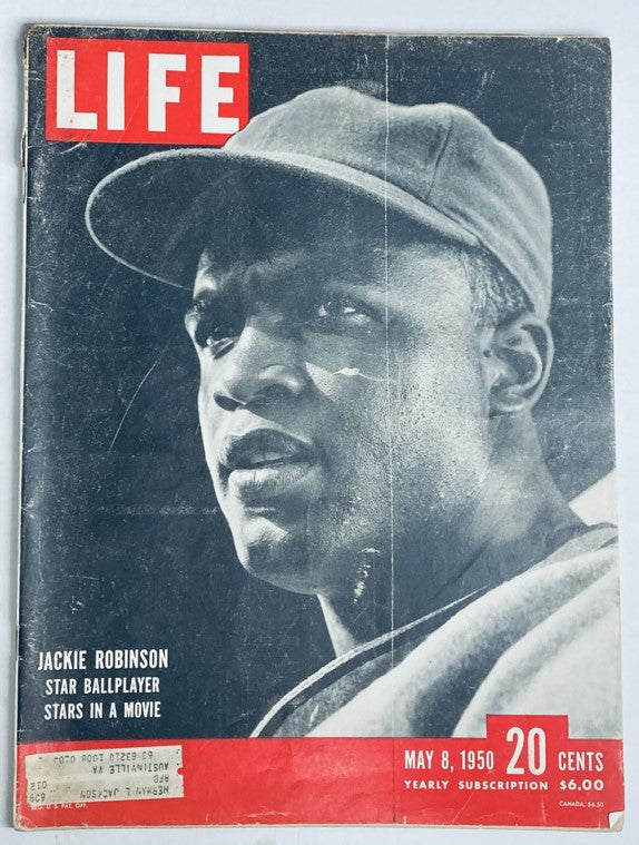 VTG Life Magazine May 8 1950 Jackie Robinson's Double Play