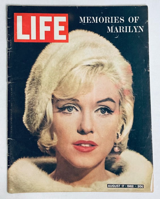 RES* VTG Life Magazine August 17 1962 Remember Marilyn Monroe No Label