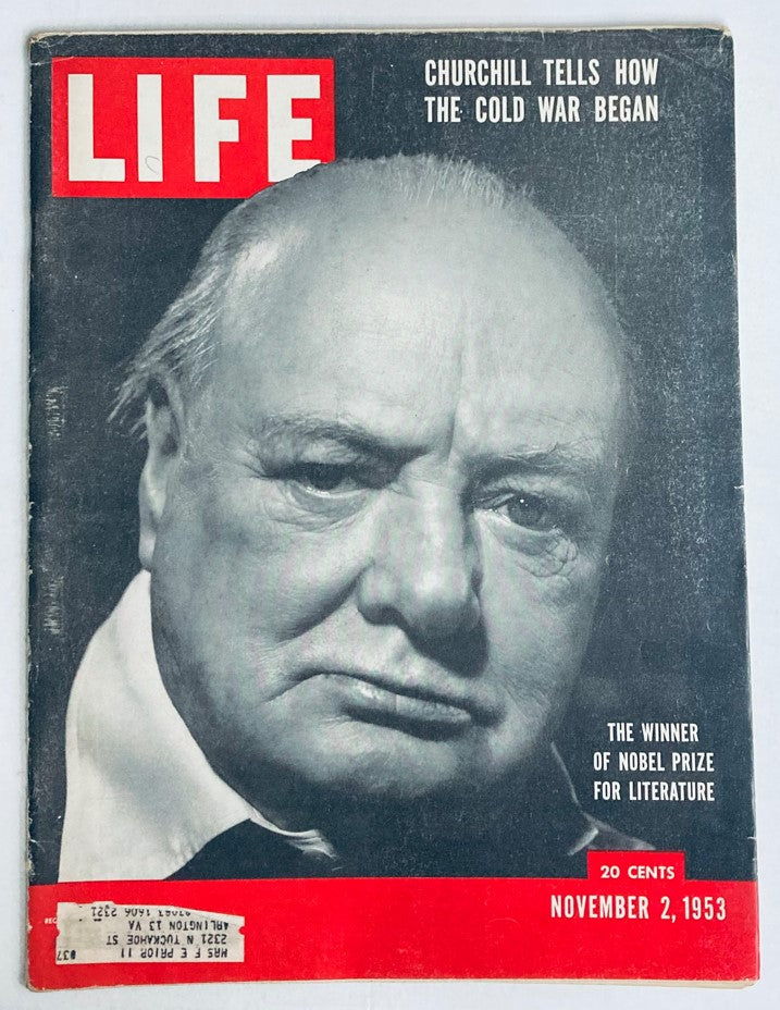 RES*Life Magazine November 2 1953 Vol 35 No. 18 Winston Churchill Cold War Began