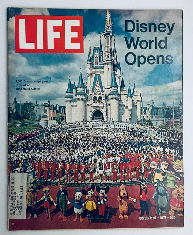 RES* VTG Life Magazine October 15 1971 Disney World Opens To Public