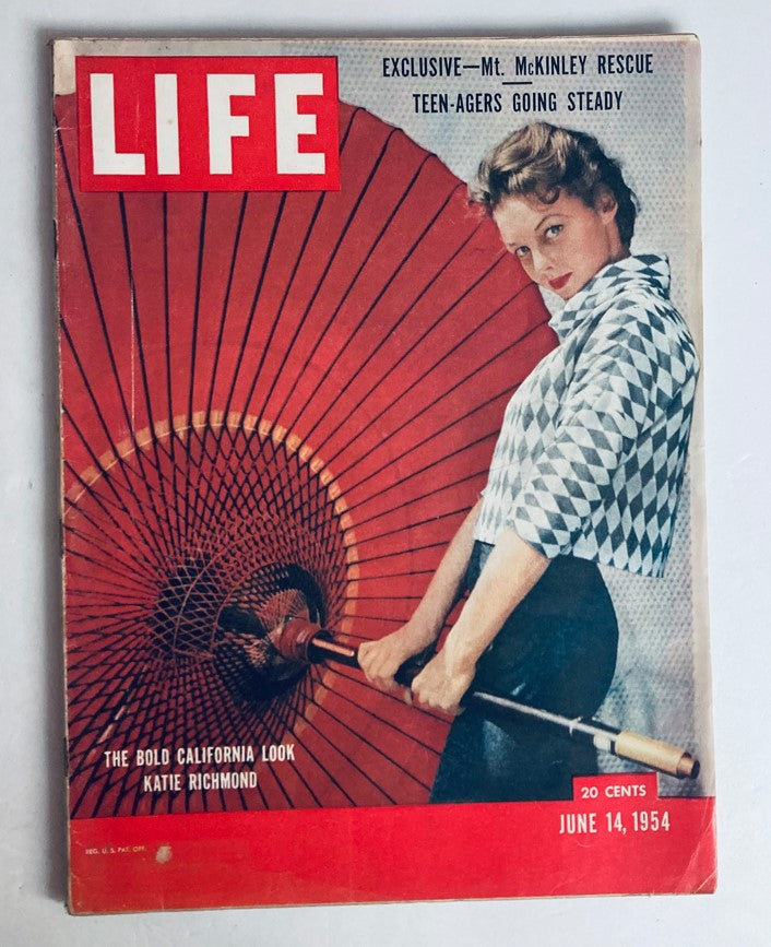 RES* Life Magazine June 14 1954 Vol 36 No. 24 Katie Richmond Cali Look No Label