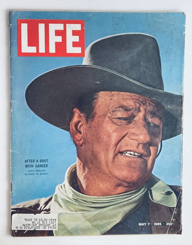 VTG Life Magazine May 7 1965 Vol 58 No. 18 John Wayne After A Bout with Cancer