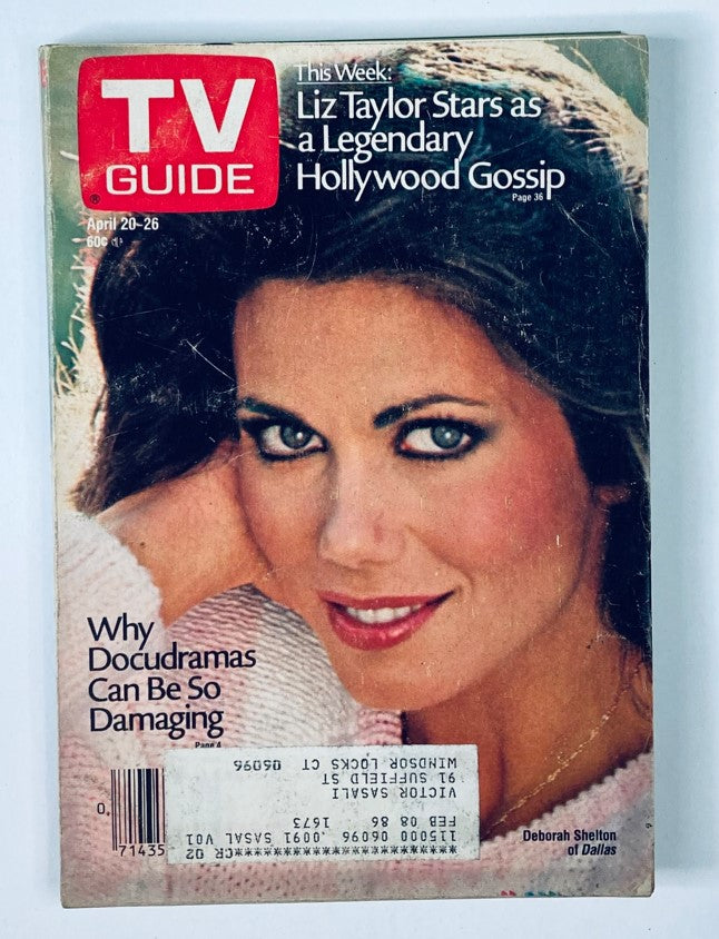 TV Guide Magazine April 20 1985 Deborah Shelton Hartford-New Haven Ed.