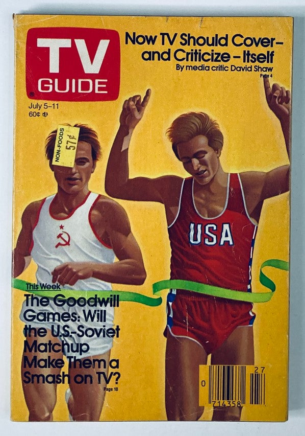 TV Guide Magazine July 5 1986 The Goodwill Games WA-Baltimore Ed. No Label