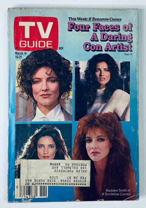 TV Guide Magazine March 15 1986 Madolyn Smith Osborne Johnstown-Altoona Ed.