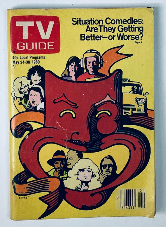 TV Guide Magazine May 24 1980 Situation Comedies WA-Baltimore Ed. No Label