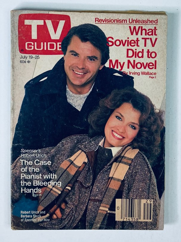 TV Guide Magazine July 19 1986 Spenser for Hire Southern Florida Ed. No Label