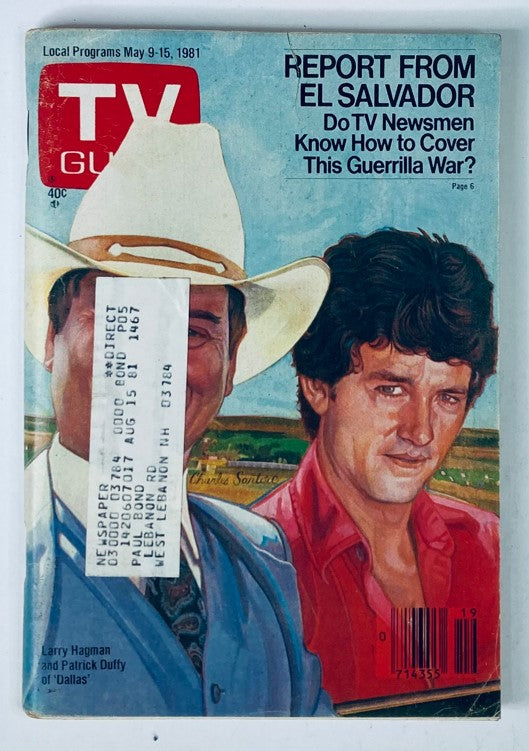 TV Guide Magazine May 9 1981 Larry Hagman, Patrick Duffy New Hampshire Ed.