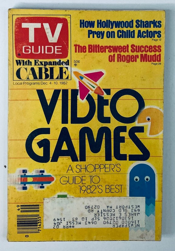 TV Guide Magazine December 4 1982 Best Video Games Providence Ed.