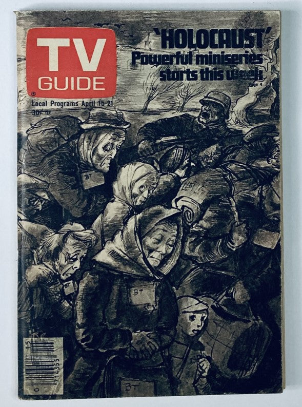 TV Guide Magazine April 15 1978 The Holocaust Illustration NJ-PA Ed. No Label