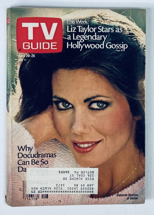 TV Guide Magazine April 20 1985 Deborah Shelton Pittsburgh Metro Ed.