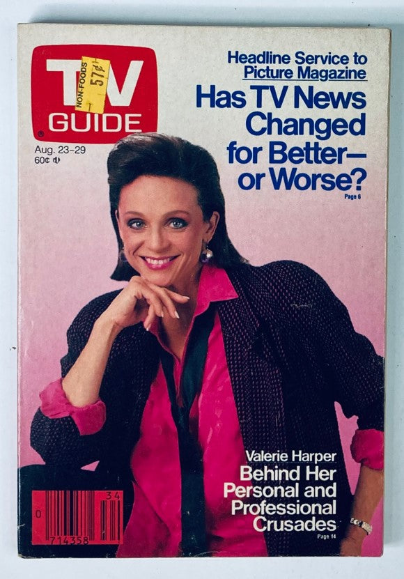 TV Guide Magazine August 23 1986 Valerie Harper Southeast PA Ed. No Label