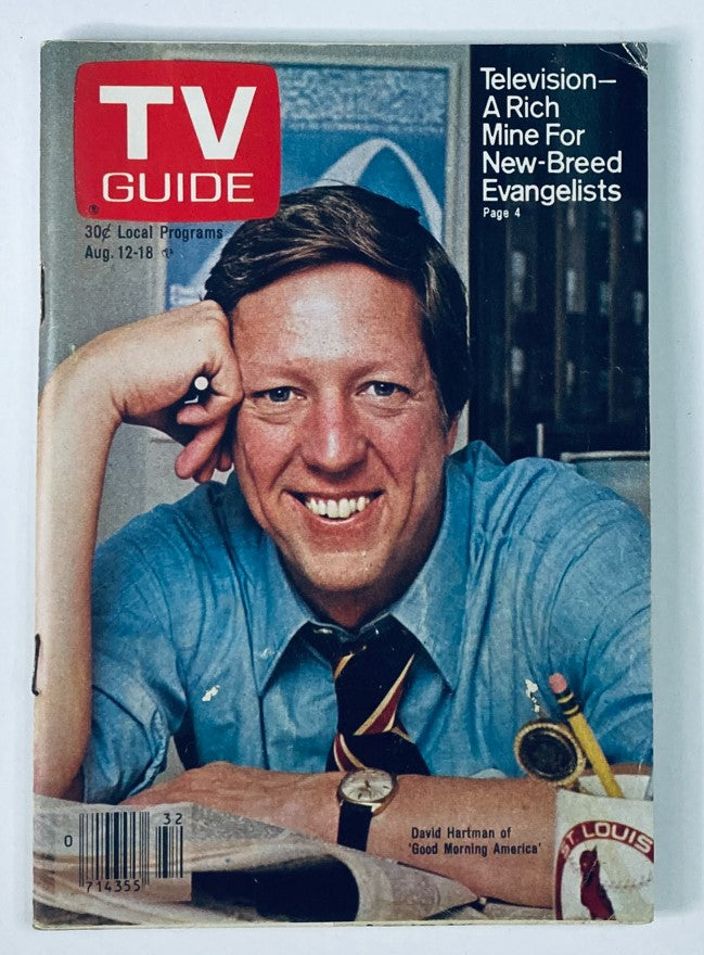 TV Guide Magazine August 12 1978 David Hartman New Jersey-PA Ed. No Label