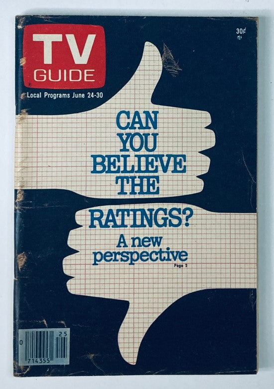 TV Guide Magazine June 24 1978 Ratings A New Perspective NJ-PA Ed. No Label