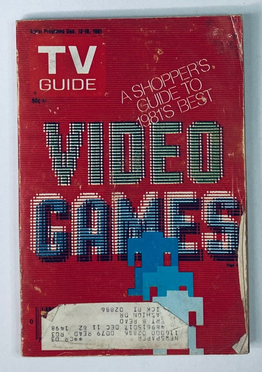 TV Guide Magazine December 12 1981 Shopper's Guide to Video Games Providence Ed.