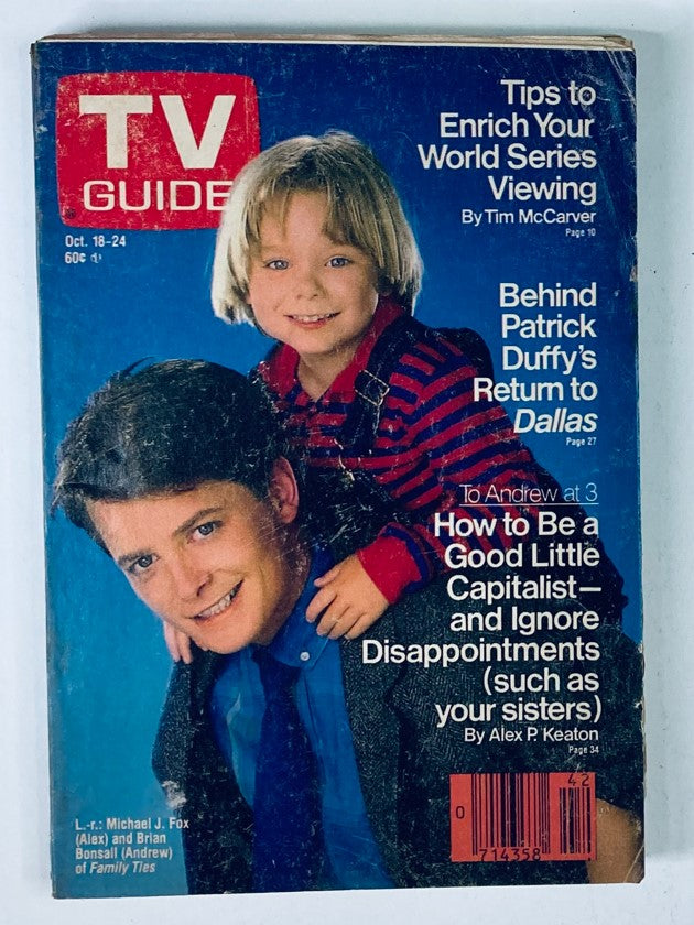 TV Guide Magazine October 18 1986 Michael J. Fox Southern Florida Ed. No Label