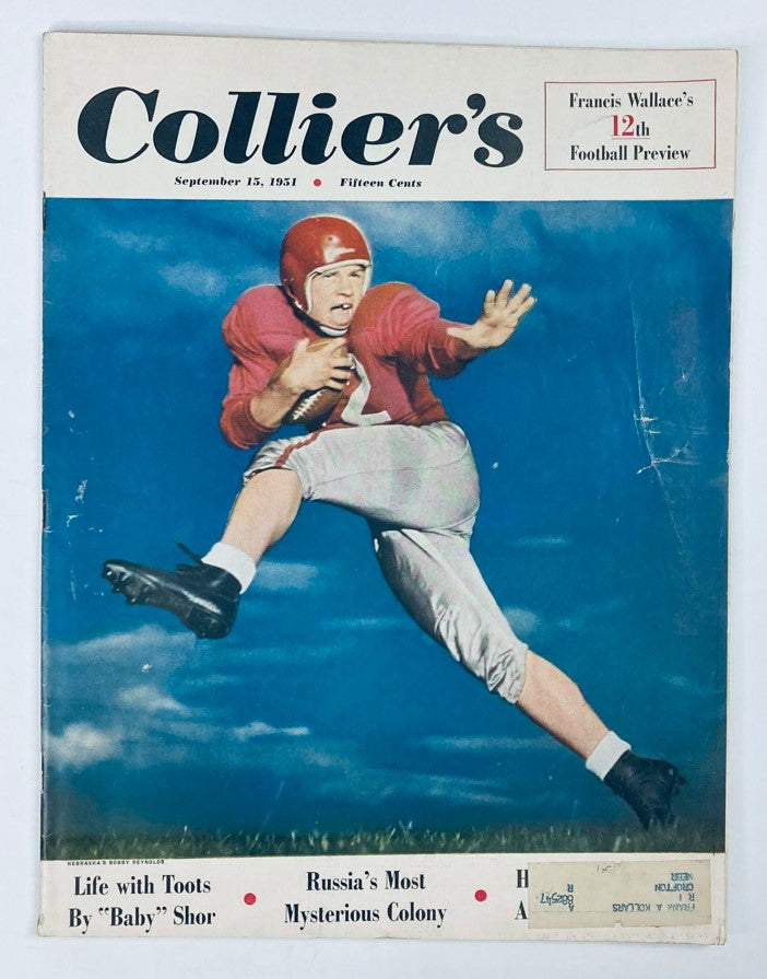 VTG Collier's Magazine September 15 1951 Vol 128 No. 11 Bobby Reynolds