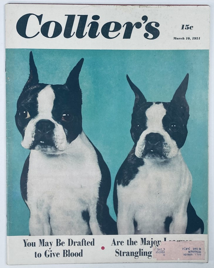 VTG Collier's Magazine March 10 1951 Vol 127 No. 10 They're After Pirate Gold