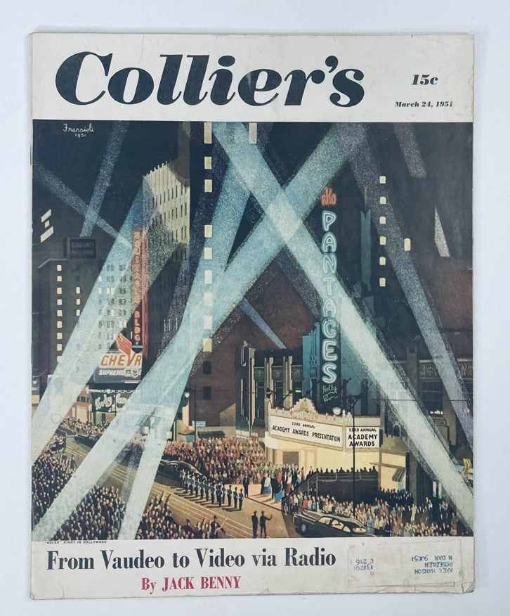 VTG Collier's Magazine March 24 1951 Vol 127 No. 12 Vaudeo to Video via Radio