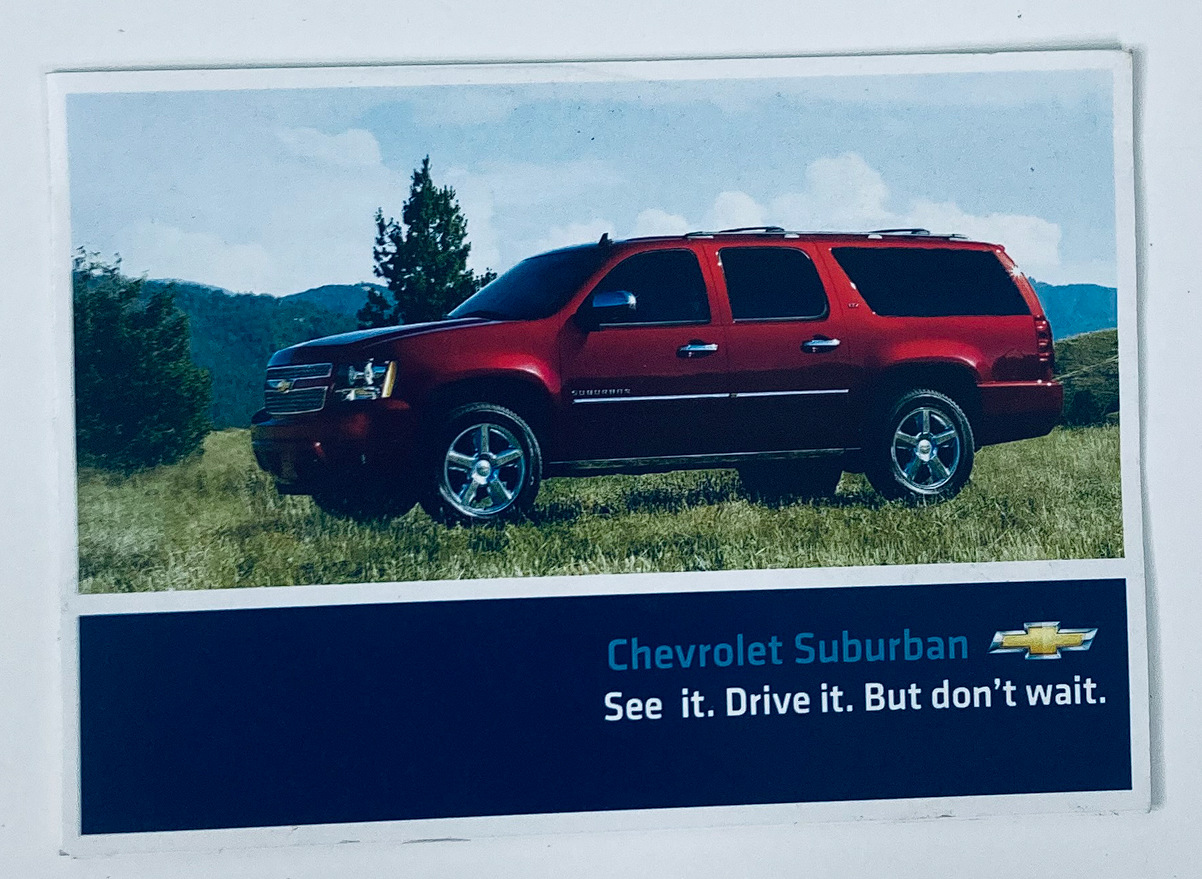 2010s Chevrolet Suburban Dealer Showroom Sales Brochure Guide Catalog