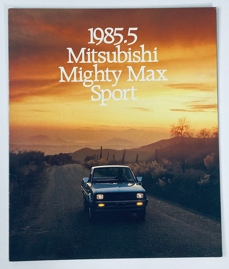 1985 Mitsubishi Might Max Sport Dealer Showroom Sales Brochure Guide Catalog