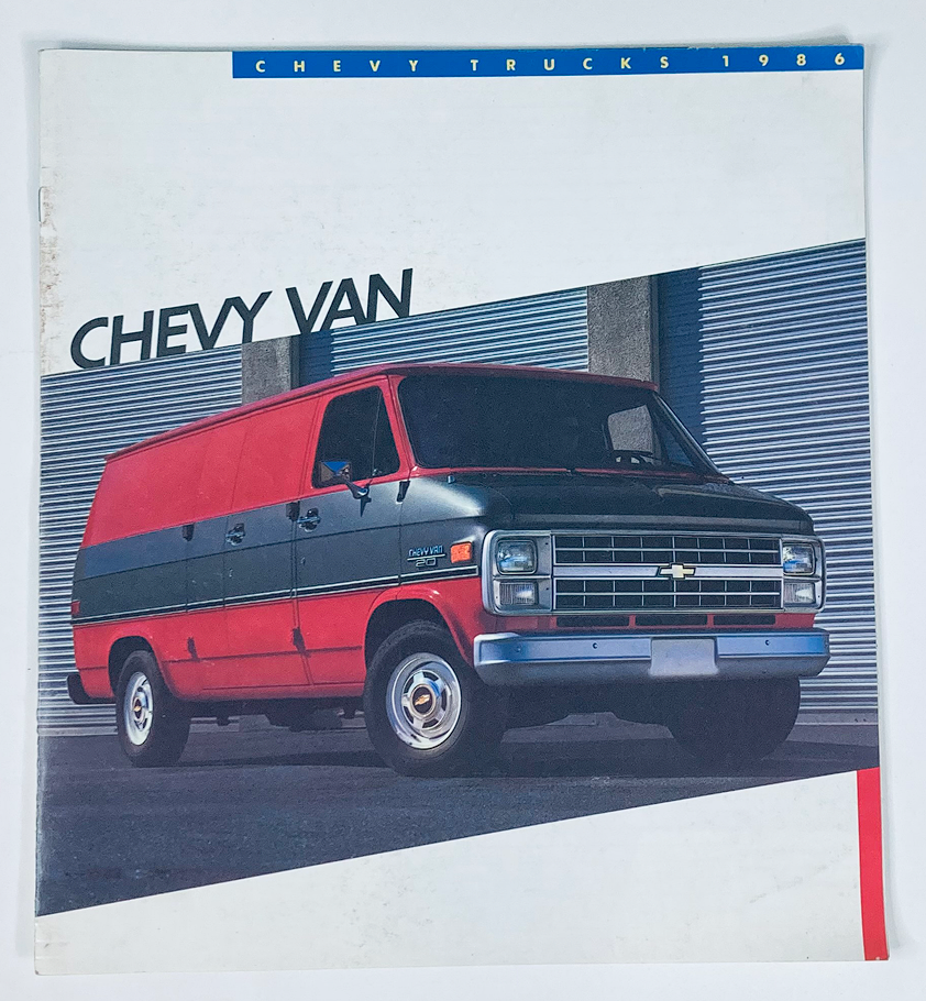 1986 Chevrolet Trucks Van Dealer Showroom Sales Brochure Guide Catalog