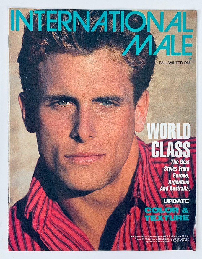 1986 Fall Winter International Male Magazine Catalog Tim Wright Cover