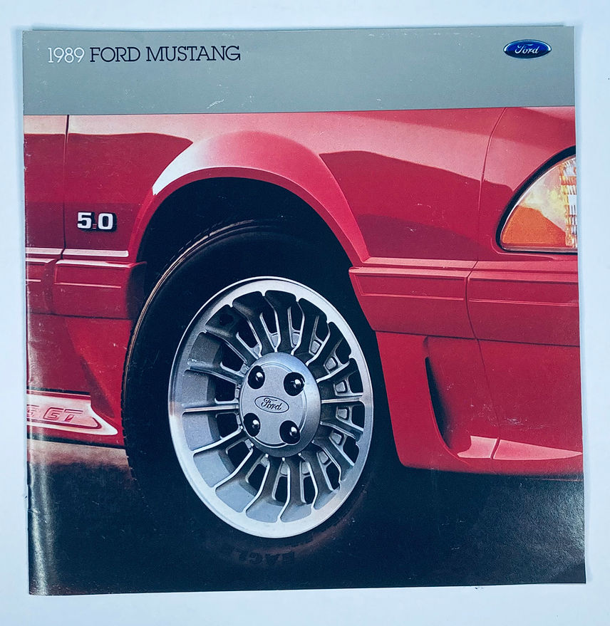 1989 Ford Mustang Dealer Showroom Sales Brochure Guide Catalog