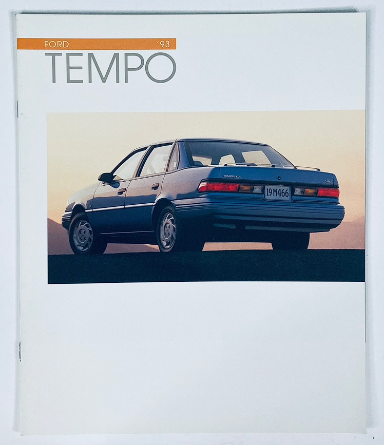 1993 Ford Tempo Dealer Showroom Sales Brochure Guide Catalog