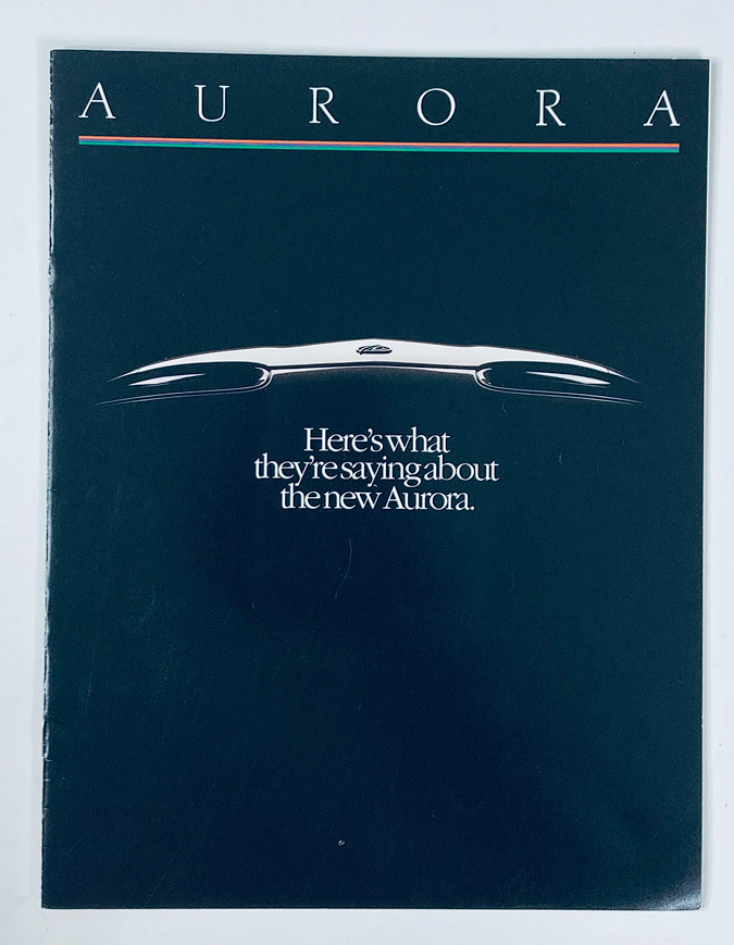 1995 Oldsmobile Aurora Dealer Showroom Sales Brochure Guide Catalog