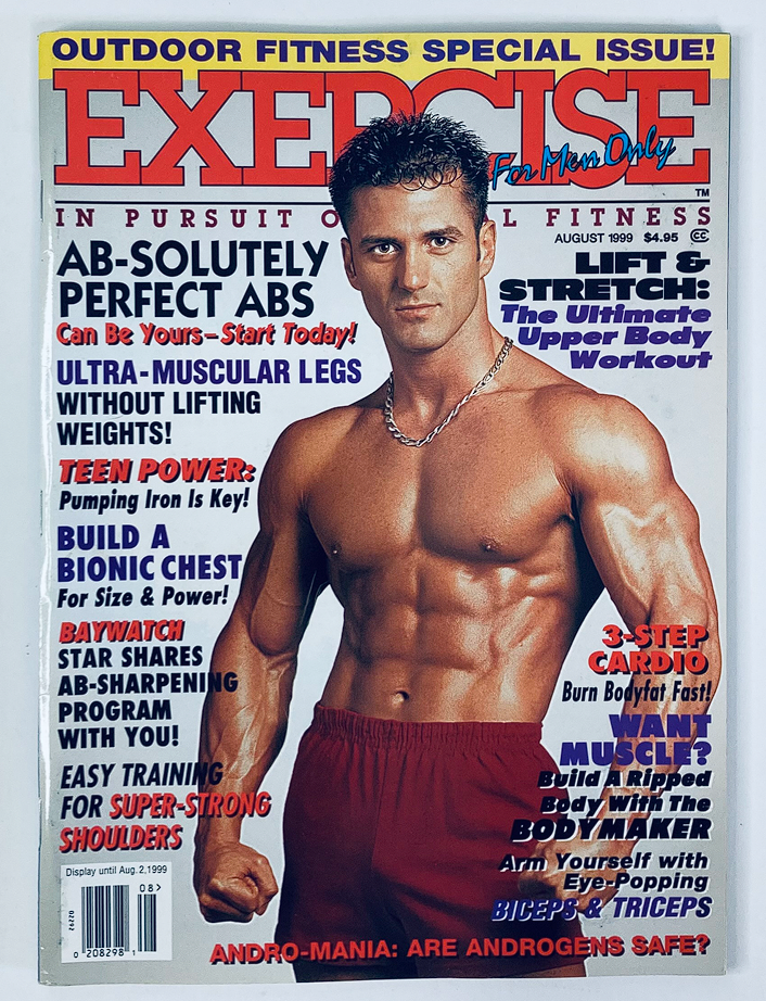 Exercise for Men Only Magazine August 1999 Vol 15 #4 Alex Manolakis No Label