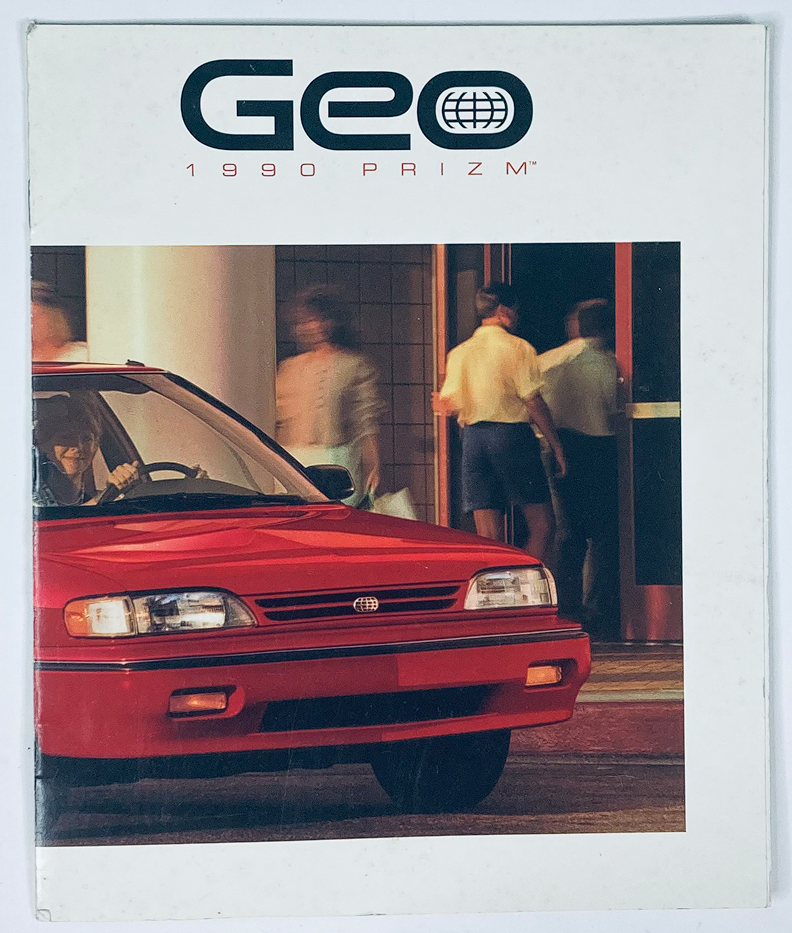 1990 Geo Prizm Dealer Showroom Sales Brochure Guide Catalog