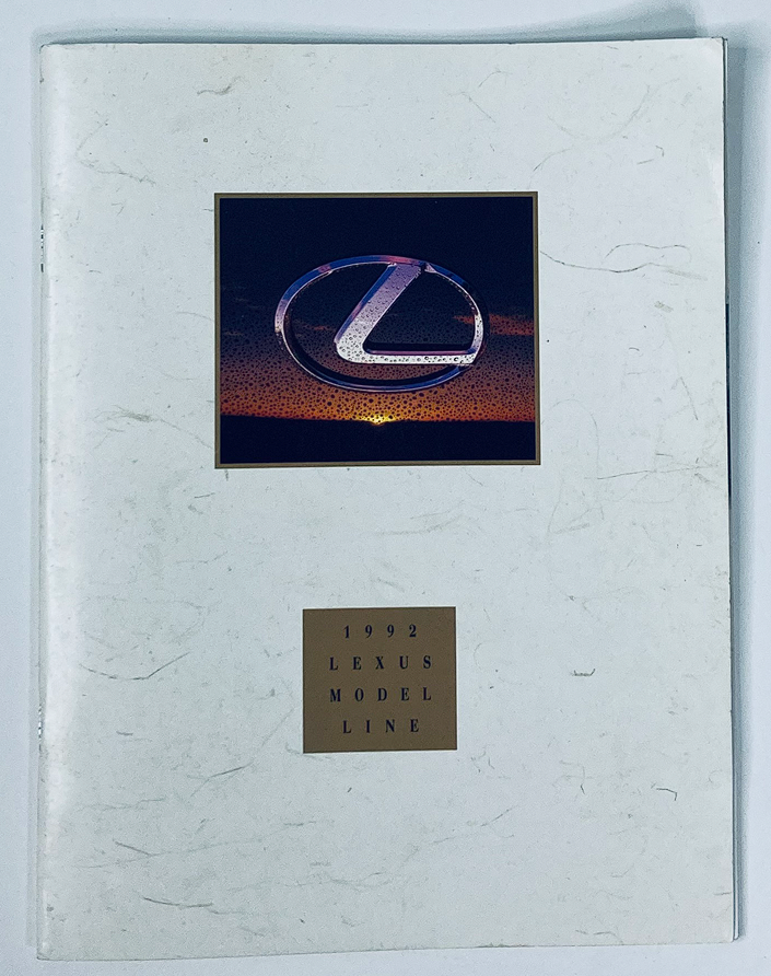 1992 Lexus Model Line Dealer Showroom Sales Brochure Guide Catalog