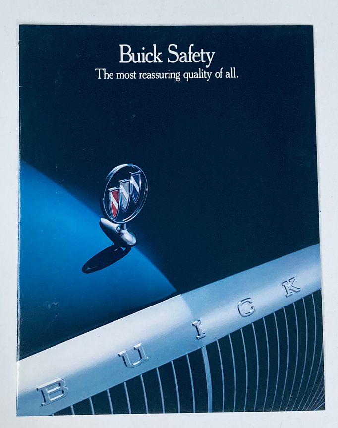 1992 Buick Safety Dealer Showroom Sales Brochure Guide Catalog