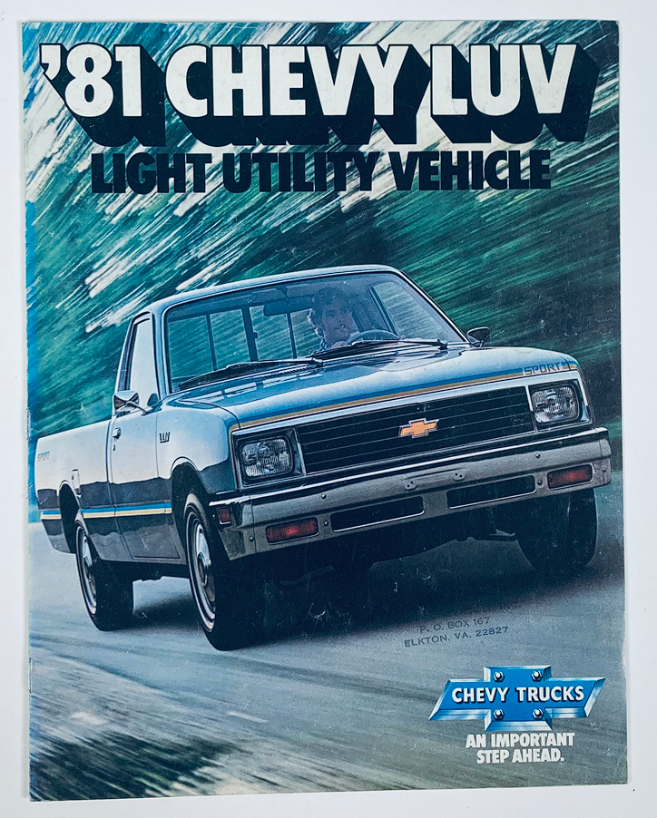 1981 Chevrolet LUV Lineup Dealer Showroom Sales Brochure Guide Catalog