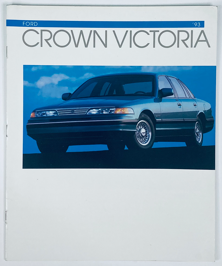 1993 Ford Crown Victoria Dealer Showroom Sales Brochure Guide Catalog