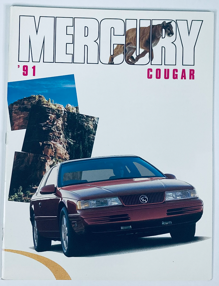 1991 Mercury Cougar Dealer Showroom Sales Brochure Guide Catalog