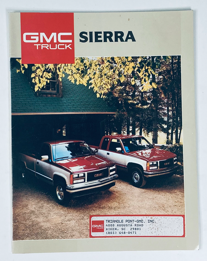 1988 GMC Truck Sierra Dealer Showroom Sales Brochure Guide Catalog