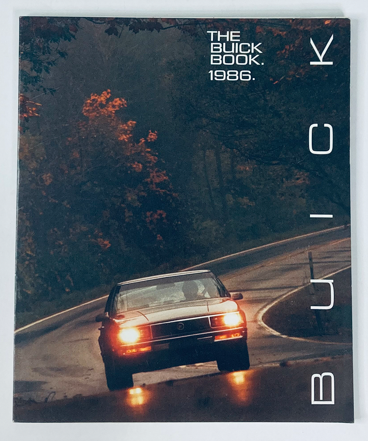 1986 Buick Book Dealer Showroom Sales Brochure Guide Catalog