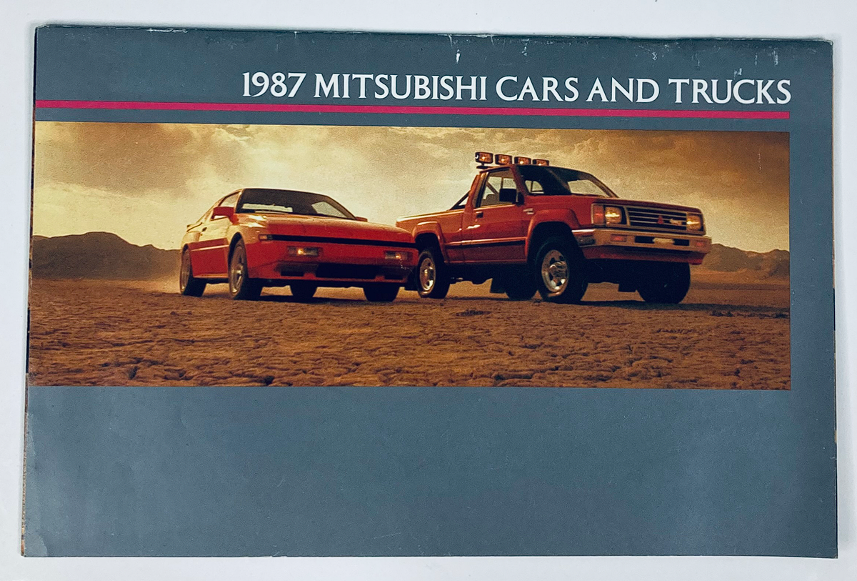 1987 Mitsubishi Cars & Trucks Dealer Showroom Sales Brochure Guide Catalog